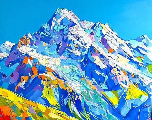 Rettenstein 5 Öl auf LW 100x80cm